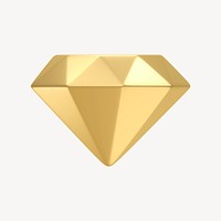 Diamond 3D icon sticker psd