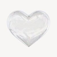 Heart, love icon, 3D rendering illustration