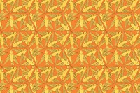 Triangle bird pattern background, vintage animal, Maurice Pillard Verneuil artwork remixed by rawpixel vector