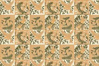 Exotic animal pattern background, Maurice Pillard Verneuil artwork remixed by rawpixel vector