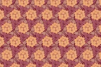 Vintage flower pattern background, Maurice Pillard Verneuil artwork remixed by rawpixel vector