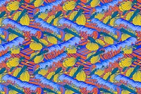 Maurice’s ocean pattern background, fish illustration, artwork remixed by rawpixel vector