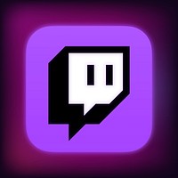 Twitch icon for social media in neon design vector. 13 MAY 2022 - BANGKOK, THAILAND