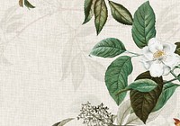 Weaved background with musk rose illustration