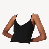 Headless woman in tank top, women's fashion image psd