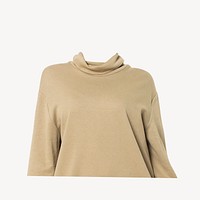 Beige turtleneck, women's winter apparel