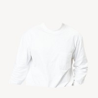 Men's white sweater, winter fashion psd