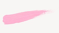 Pink paint stroke sticker, texture graphic psd