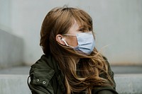 Woman wearing a mask during coronavirus outbreak 