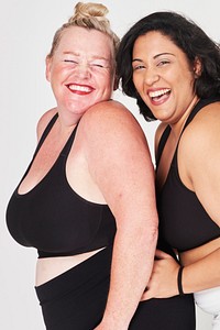 Body positivity diverse curvy women sportswear 