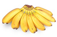 Banana sticker, fruit isolated image psd