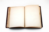 Free open blank vintage book isolated photo, public domain CC0 image.