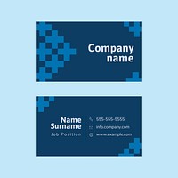 Modern business card template vector simple style set