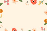 Beautiful floral frame design vector