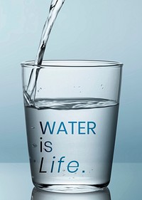 Water is life poster template vector