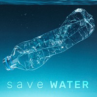 Save water social media template vector
