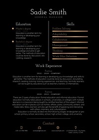 Professional CV editable template vector for professionals and executive level