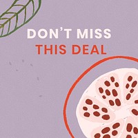 Don&#39;t miss this deal sale template design resource vector 