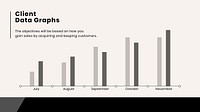 Business growth graph vector presentation editable template