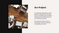 Business marketing psd presentation editable template