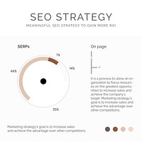 Social media SEO strategy vector editable template