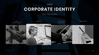 Business corporate identity vector presentation editable template