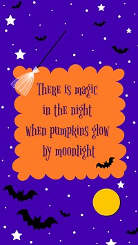 Wizardly Halloween blog banner vector template for kids