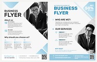 Editable business flyer template vector company introduction