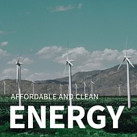 Alternative Energy template vector with wind power