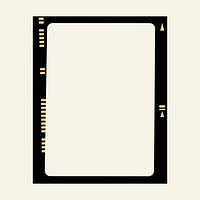 Aesthetic analog film frame vector vintage style photography