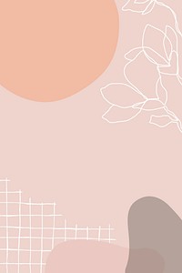 Feminine floral background, aesthetic border design