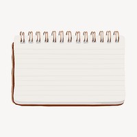 Cute lined notebook with copy space