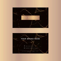 Business card template vector luxury style set