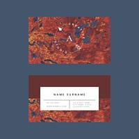 Business card template vector luxury style set