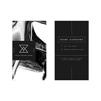 Business card template vector luxury style set