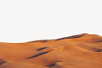 Desert landscape border background, off white design