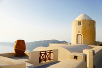 Beautiful architecture in Greece. Original public domain image from <a href="https://commons.wikimedia.org/wiki/File:Anthony_DELANOIX_2015-05-03_(Unsplash).jpg" target="_blank">Wikimedia Commons</a>