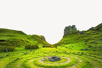  Fairy Glen background, famous Scottish landmark psd