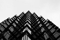 The edges of a wavy skyscraper facade in black and white. Original public domain image from <a href="https://commons.wikimedia.org/wiki/File:Jagged_lines_(Unsplash).jpg" target="_blank" rel="noopener noreferrer nofollow">Wikimedia Commons</a>