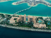 Island luxury hotel resort, Dubai. Original public domain image from Wikimedia Commons