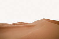 Desert border collage element, nature design psd