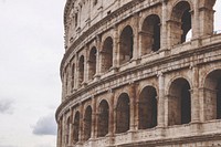 The Colosseum. Original public domain image from Wikimedia Commons