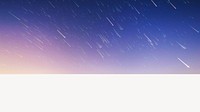 Meteor shower border, desktop wallpaper psd