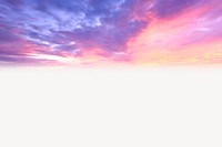 Pastel sky background, nature aesthetic psd