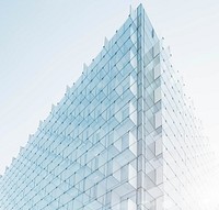 The edge of a building facade with glass plates on it in Madrid. Original public domain image from <a href="https://commons.wikimedia.org/wiki/File:Glass_plate_facade_edge_(Unsplash).jpg" target="_blank" rel="noopener noreferrer nofollow">Wikimedia Commons</a>