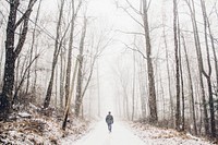 Caught in the Snow. Original public domain image from Wikimedia Commons