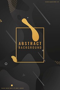 Abstract seamless patterned black background vector