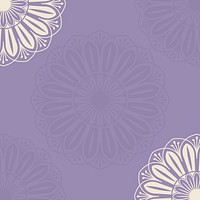 Purple Islamic floral background vector for Ramadan Mubarak and Eid festivals