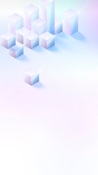 3D cube abstract design vector