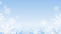 White snowflakes patterned on blue background vector